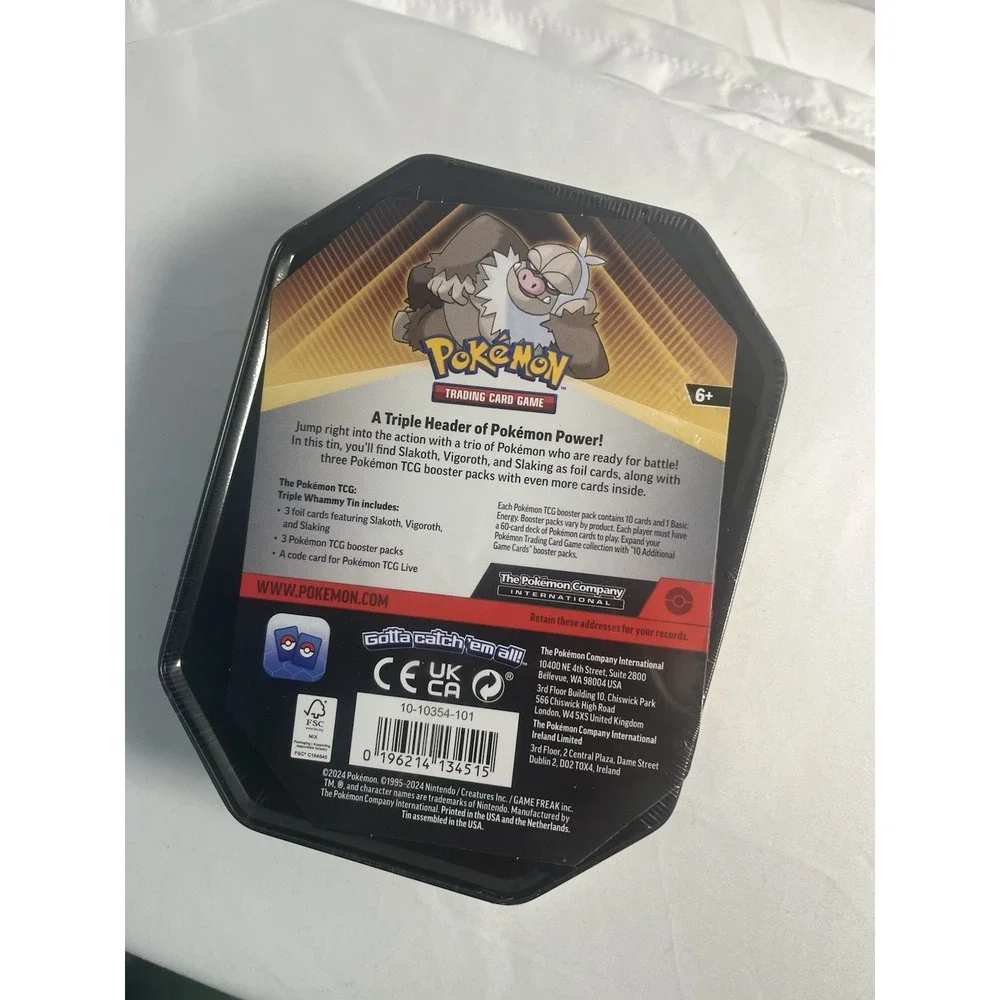Pokemon TCG‎ Slaking Triple Whammy Collector Tin Factory Sealed New
